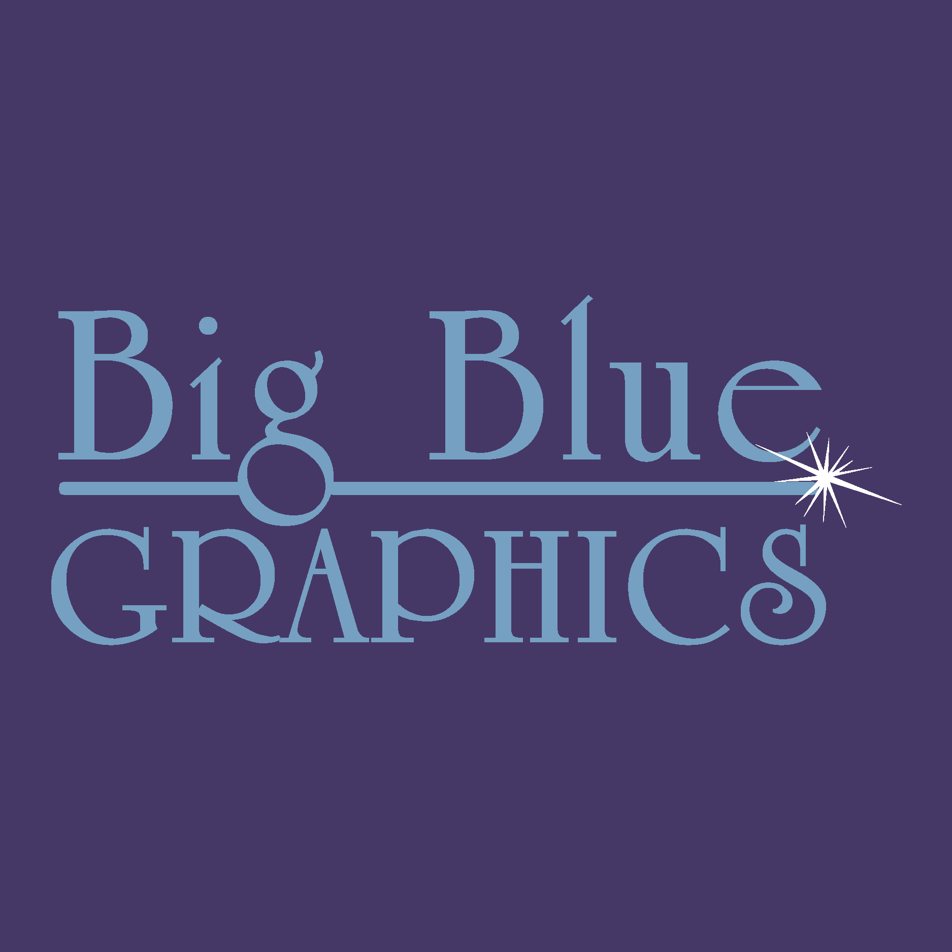Big Blue Graphics Logo Vector Logo